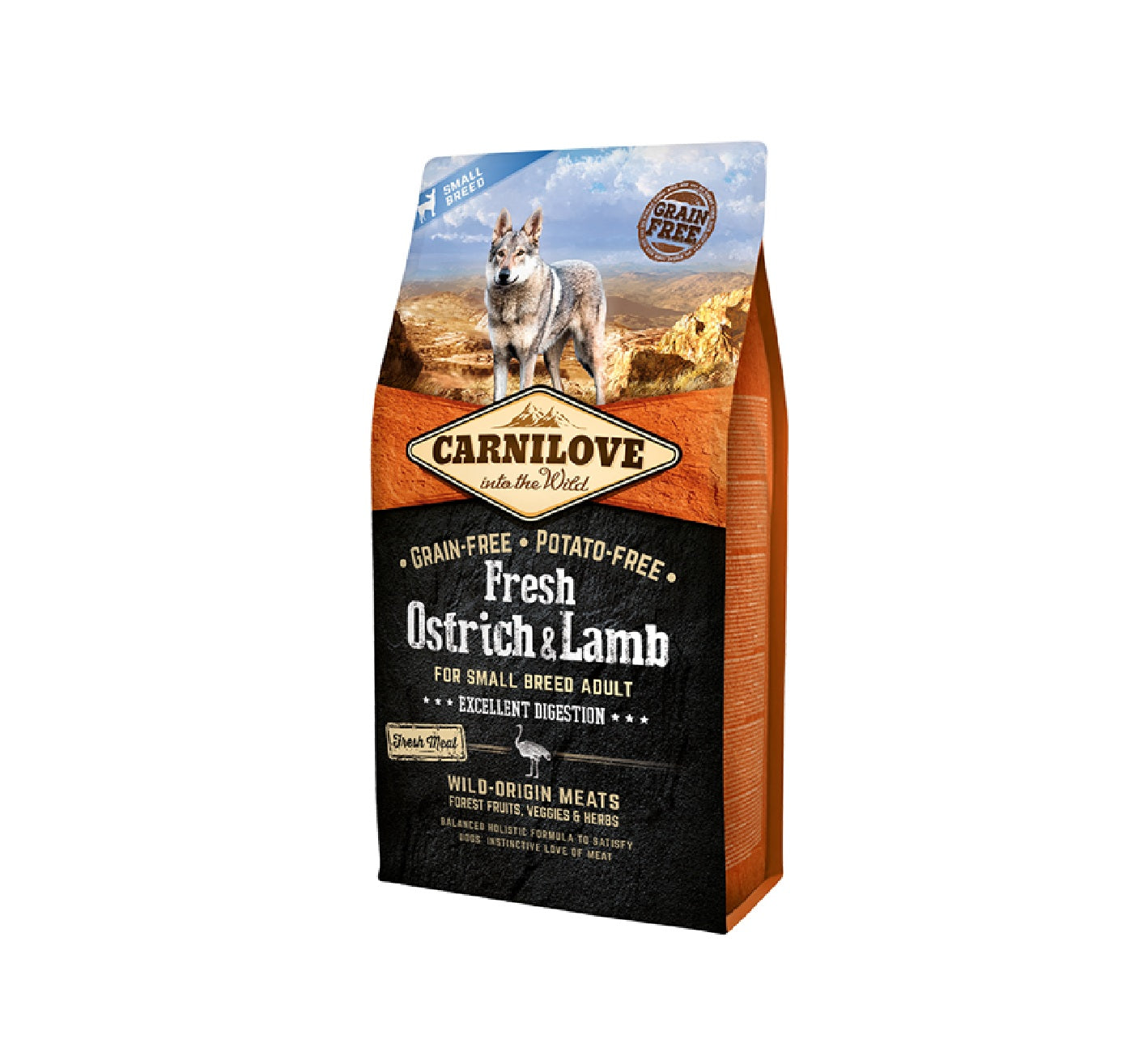 CARNILOVE Fresh Ostrich & Lamb for Small Breed Adult Dogs