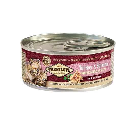 CARNILOVE Turkey & Salmon for Kittens (Wet Food Cans) - 100g