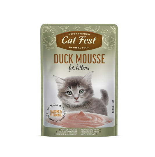 CAT FEST Duck Mousse For Kittens - 70g