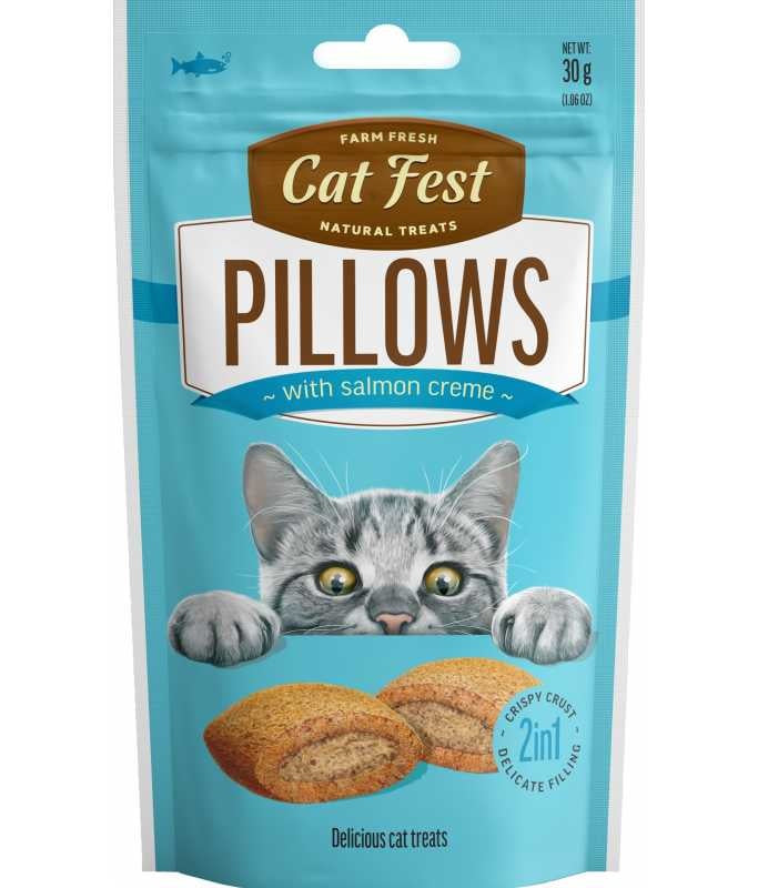 CAT FEST Pillows with Salmon Cream