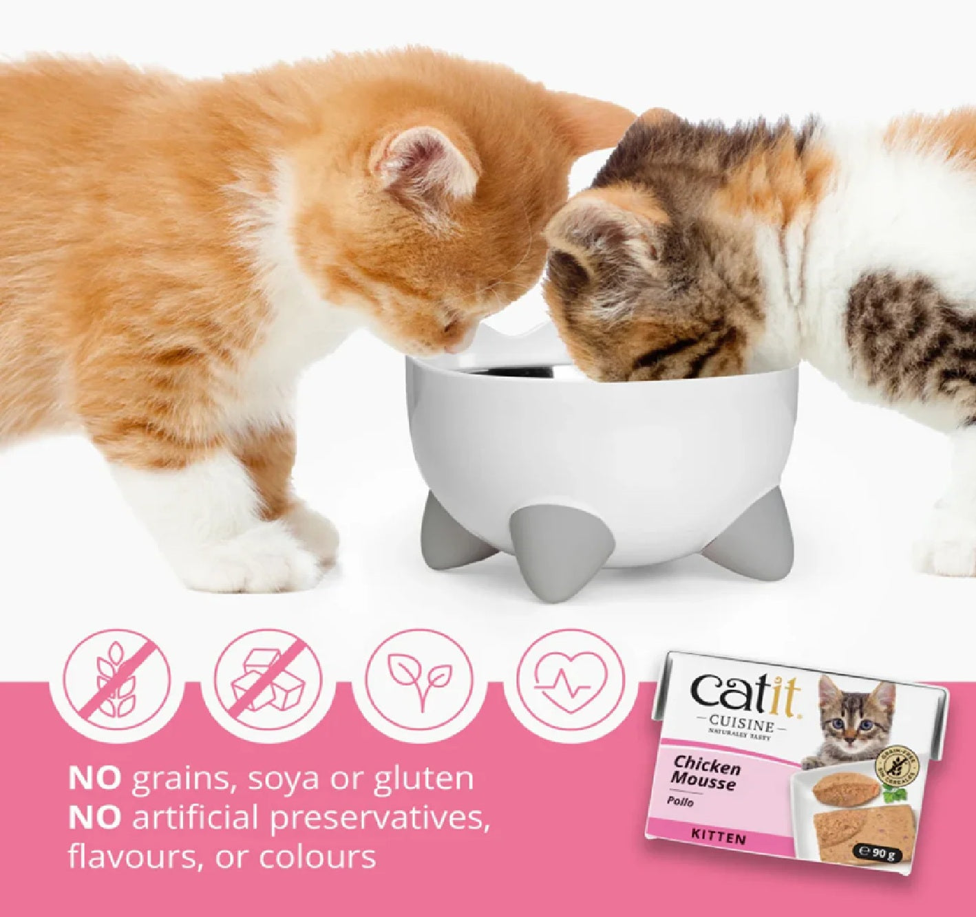 CATIT Cuisine Chicken Mousse Kitten Food 90g tetrapack