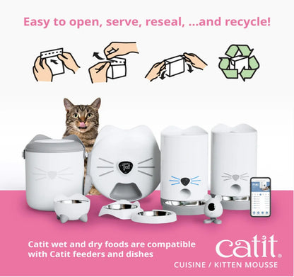 CATIT Cuisine Chicken Mousse Kitten Food 90g tetrapack