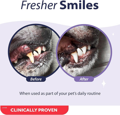 DENTAL FRESH Enzymatic Gel for Dogs, Dog Toothpaste – Effectively Cleans Teeth – Eliminates Bad Breath and Reduces Dog Plague and Tartar