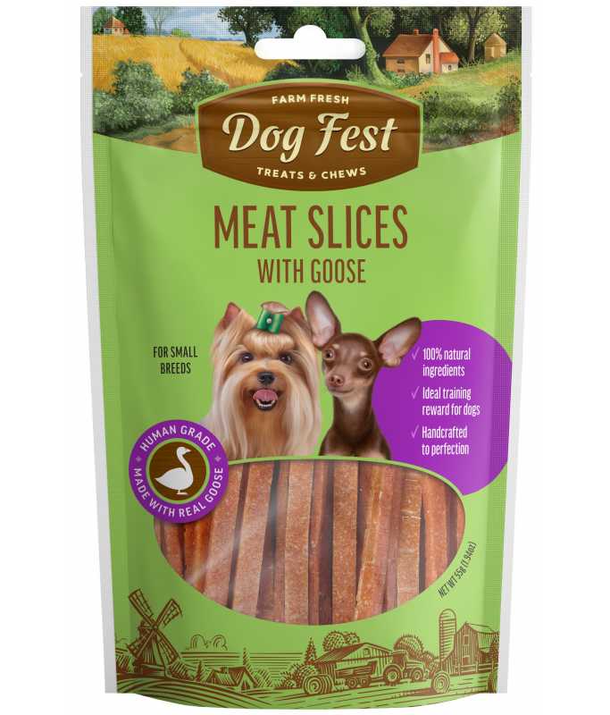 Dog Fest Meat Slices with Goose