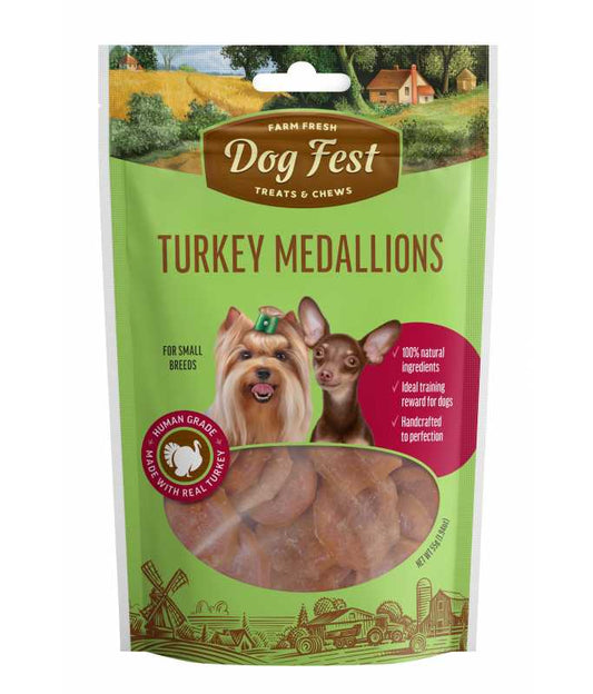 DOG FEST Turkey Medallions