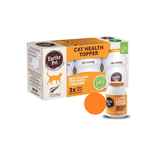 EARTHZ PET New Zealand Free Range Chicken Health Topper for Cats - 3 x 30mL