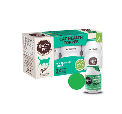 EARTHZ PET New Zealand Lamb Health Topper for Cats - 3 x 30mL