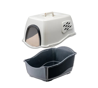 FERPLAST Bill Cat Litter Box (LWH = 50cm x 40cm x 42cm)