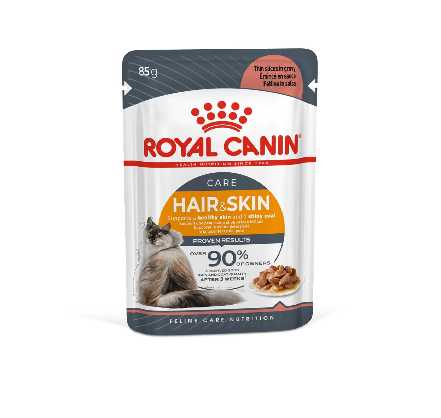 Feline Care Nutrition Hair & Skin Gravy (Wet Food - Pouches) 12 x 85 g