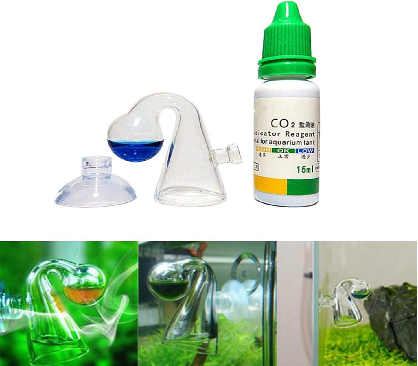 Fish Tank CO2 checker with 15mL solution