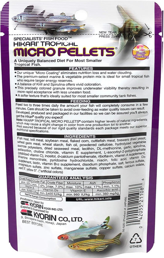 Hikari Tropical Semi-Floating Micro Pellets