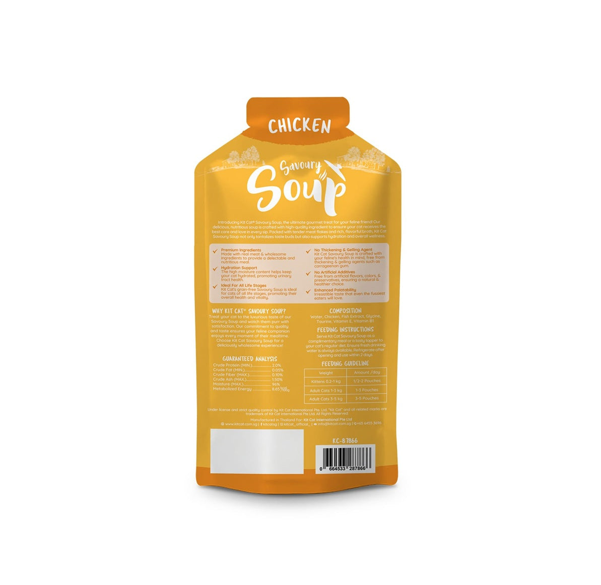 KIT CAT Savoury Soup Chicken 300g ( 6 X 50g )