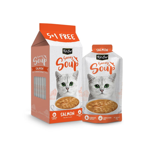 KIT CAT Savoury Soup Salmon 300g ( 6 X 50g )