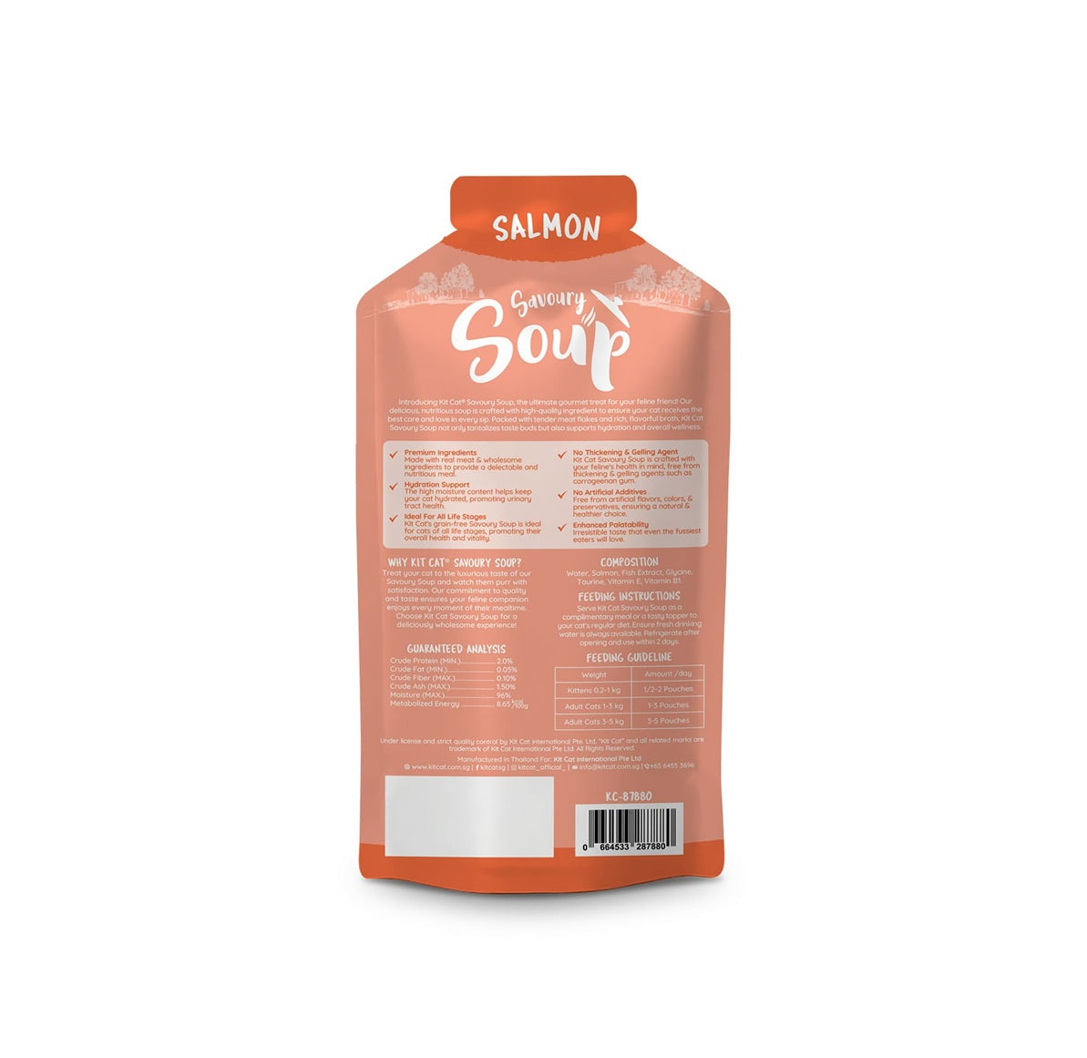 KIT CAT Savoury Soup Salmon 300g ( 6 X 50g )