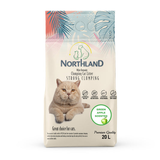 NORTHLAND Bentonite Clumping Cat Litter - Green Apple (20L)