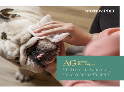 NURTUREPRO AG+ Silver Pet Wet Wipes - Coconut (100 Sheets / Pack)