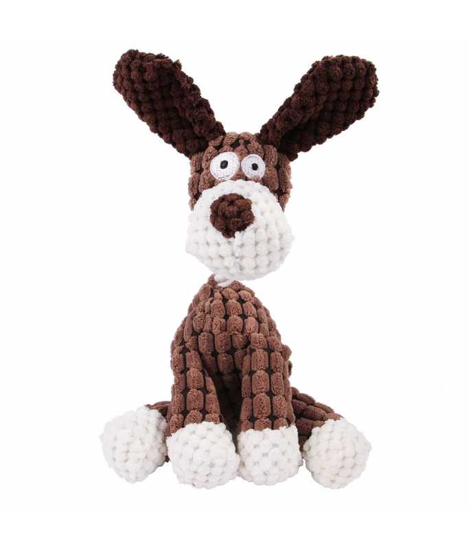 PADO Scooby Squeaky Toy (White and Brown)