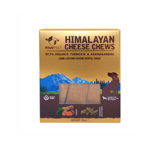 PAWFECT Himalayan Cheese Chew Bar With Turmeric And Ashwagandha 195g (3x 65g)