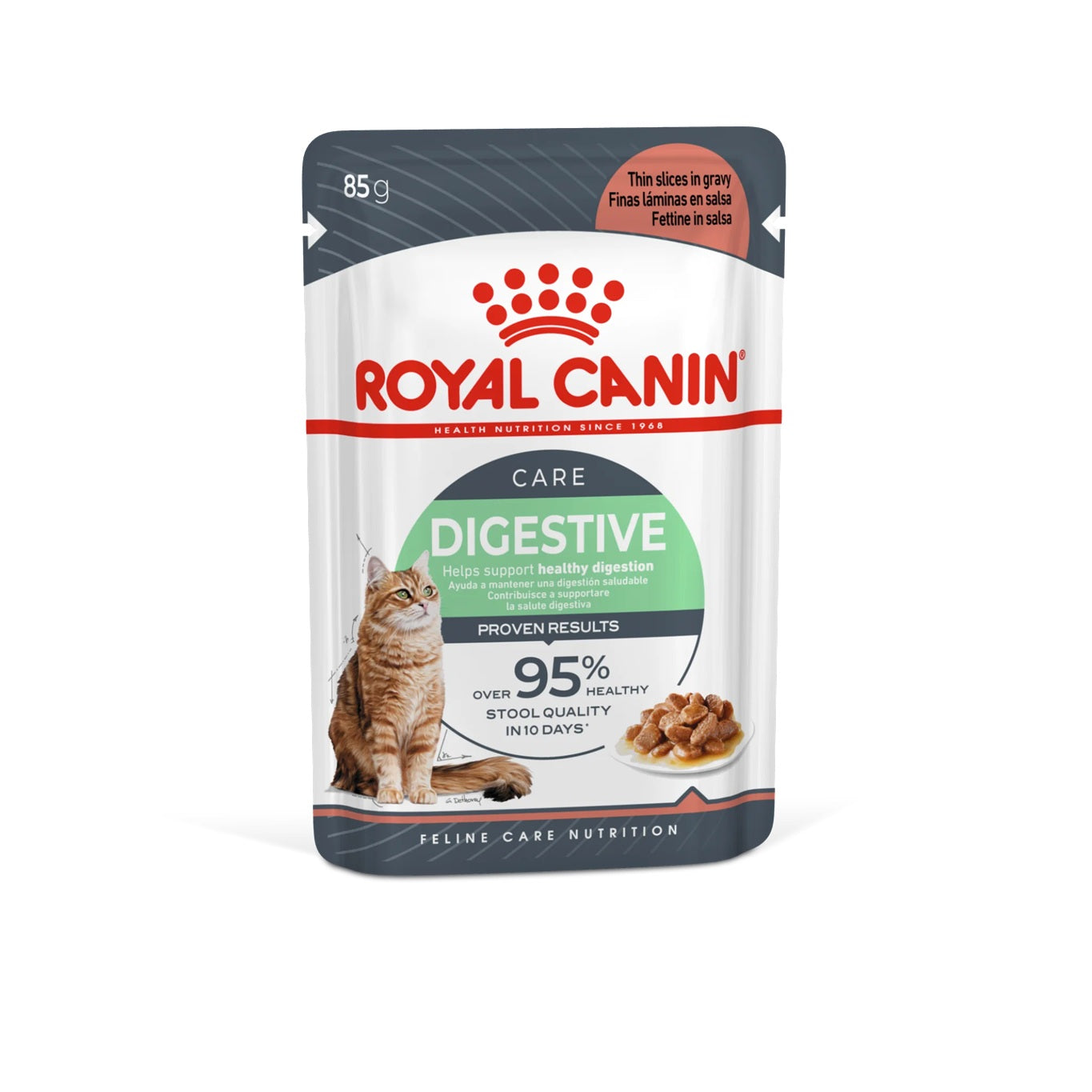 ROYAL CANIN Feline Care Nutrition Digest Sensitive Gravy (Wet Food - Pouches) 12 x 85 g