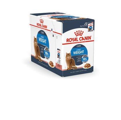 ROYAL CANIN Feline Care Nutrition Light Weight Care Gravy (Wet Food - Pouches) 12 x 85 g