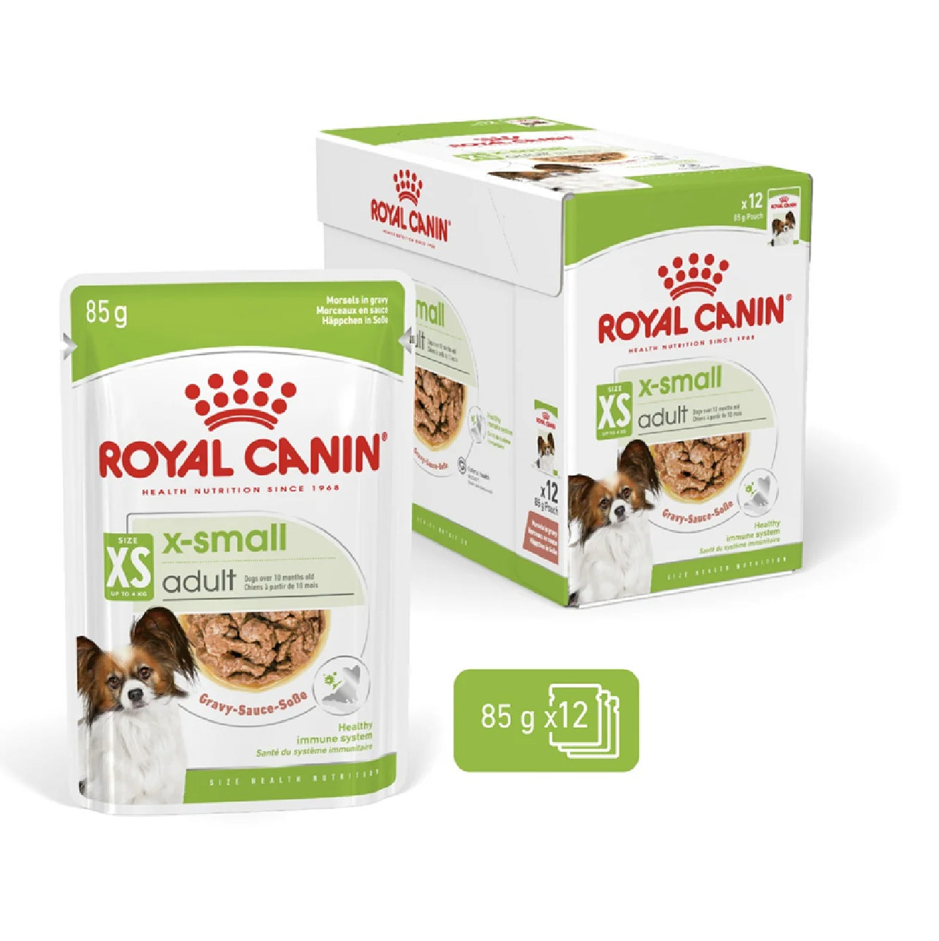 ROYAL CANIN Size Health Nutrition XS Adult (Wet Food - Pouches) 12 x 85 g