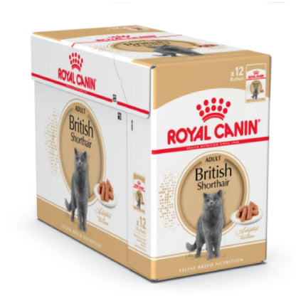 ROYAL CANIN Feline Breed Nutrition British Shorthair (Wet Food - Pouches) 12 x 85 g