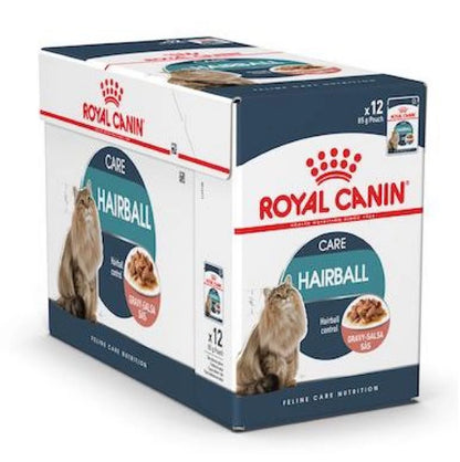 ROYAL CANIN Feline Care Nutrition Hairball Care Gravy (Wet Food - Pouches) 12 x 85 g
