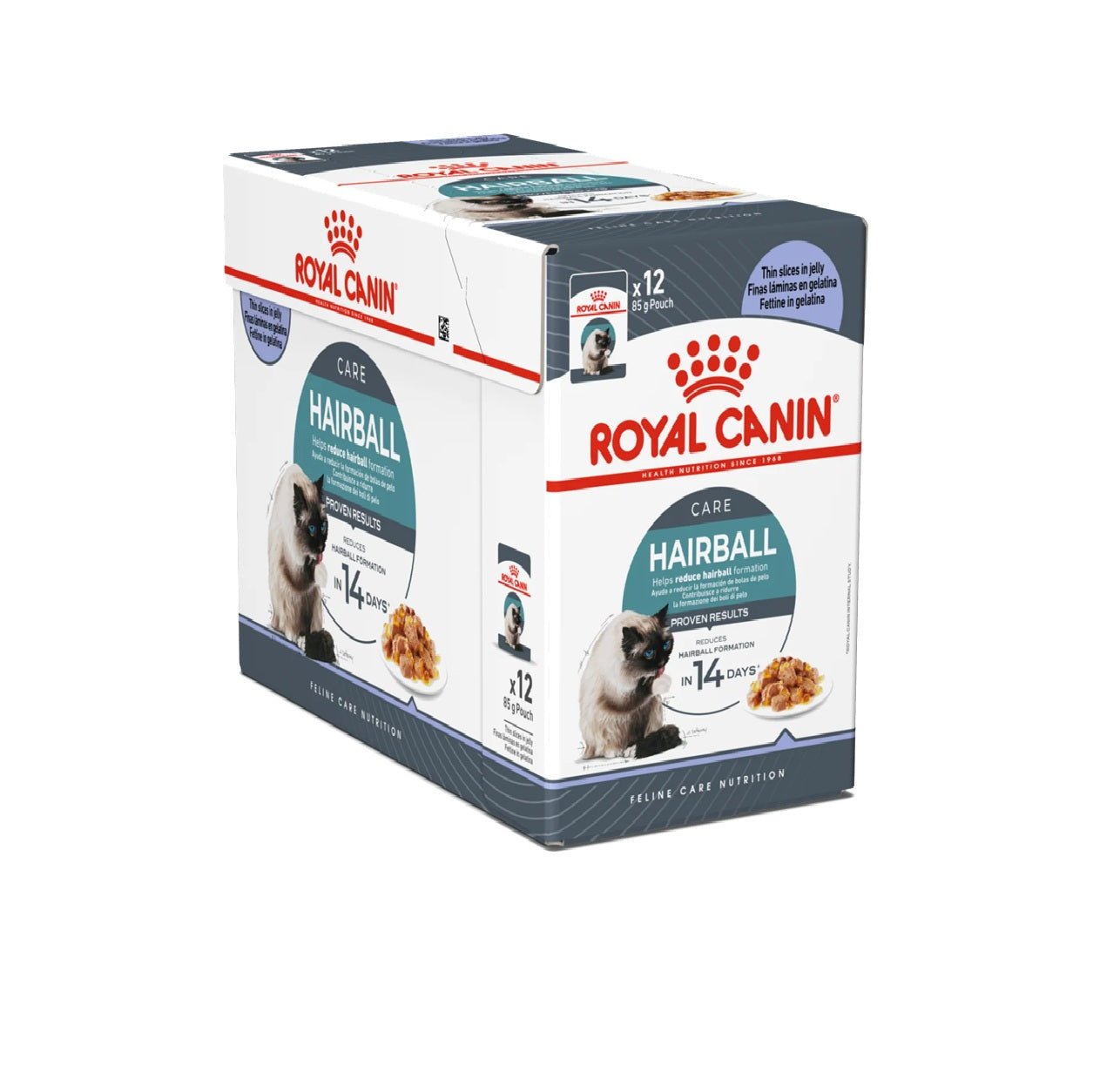 ROYAL CANIN Feline Care Nutrition Hairball Care Jelly (Wet Food - Pouches) 12 x 85 g