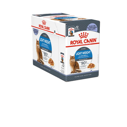 ROYAL CANIN Feline Care Nutrition Light Weight Jelly (Wet Food - Pouches) 12 x 85 g