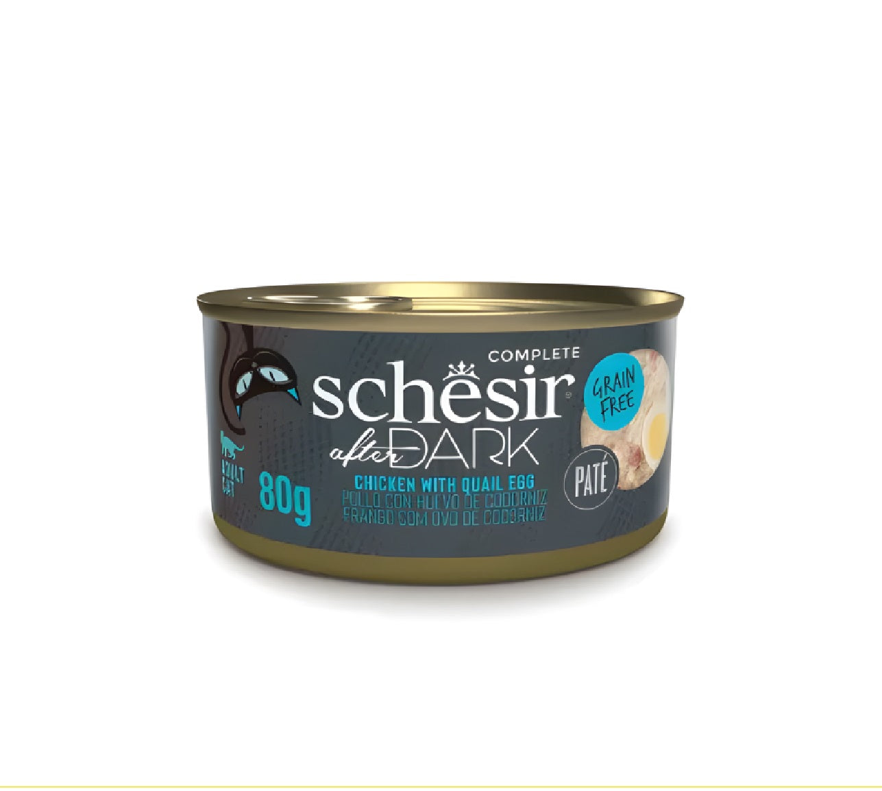 Dark in Pate Variety Pack For Cat 960g (80g x12 Cans) - 4 Flavors (3 Cans Each Flavor)