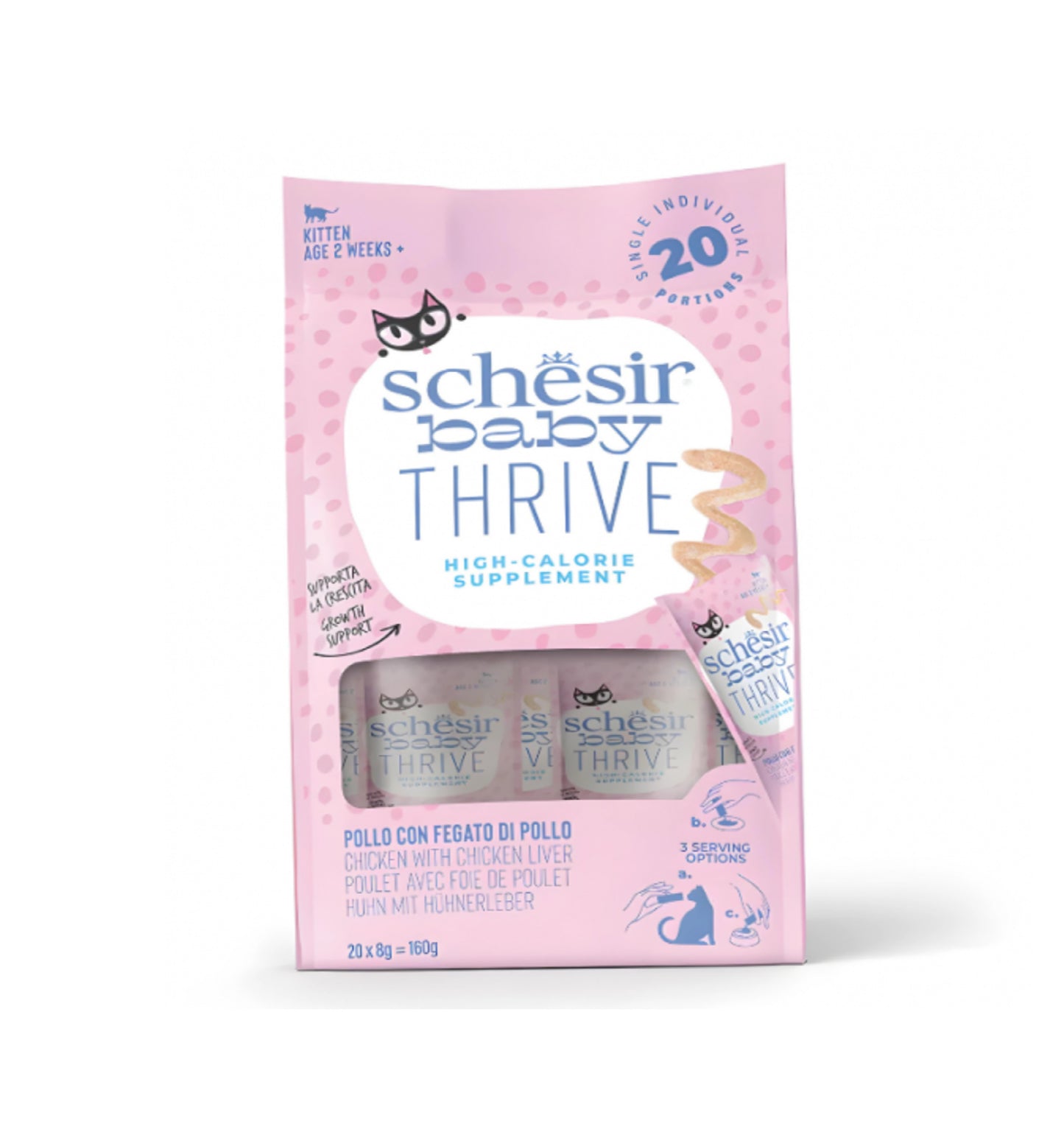 SCHESIR Baby Thrive Mousse Kitten - Chicken 160g (20x8g)