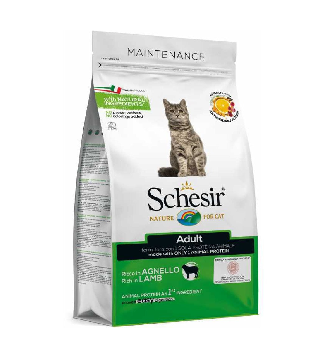 SCHESIR Cat Dry Food - Maintenance with Lamb - Adult 1.5kg