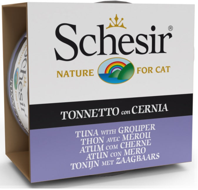 SCHESIR Cat Wet Food (Tuna with Grouper) - 85grams