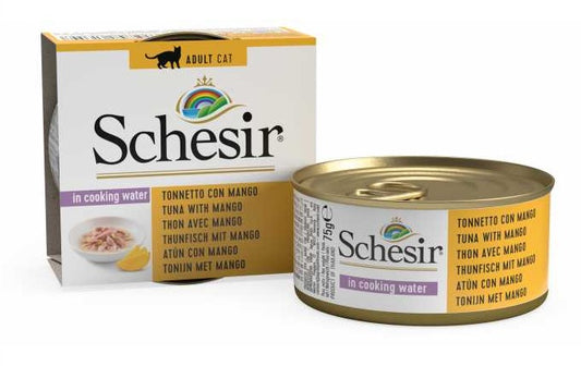 SCHESIR Cat Wet Food (Tuna with Mango) in cooking water - 75grams