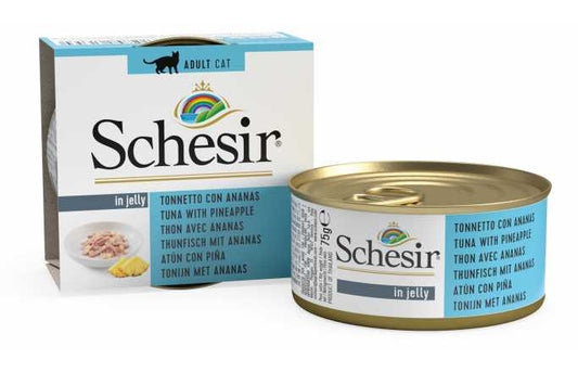 SCHESIR Cat Wet Food (Tuna with Pineapple) in Jelly - 75grams