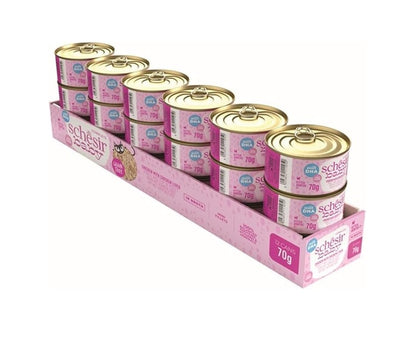SCHESIR Baby Kitten Wholefood - Chicken With Chicken Liver - 70g x 12pcs