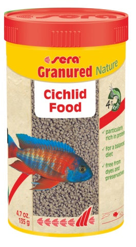 SERA Granured Nature (for Carnivorous Cichlids) 250mL - 135 grams