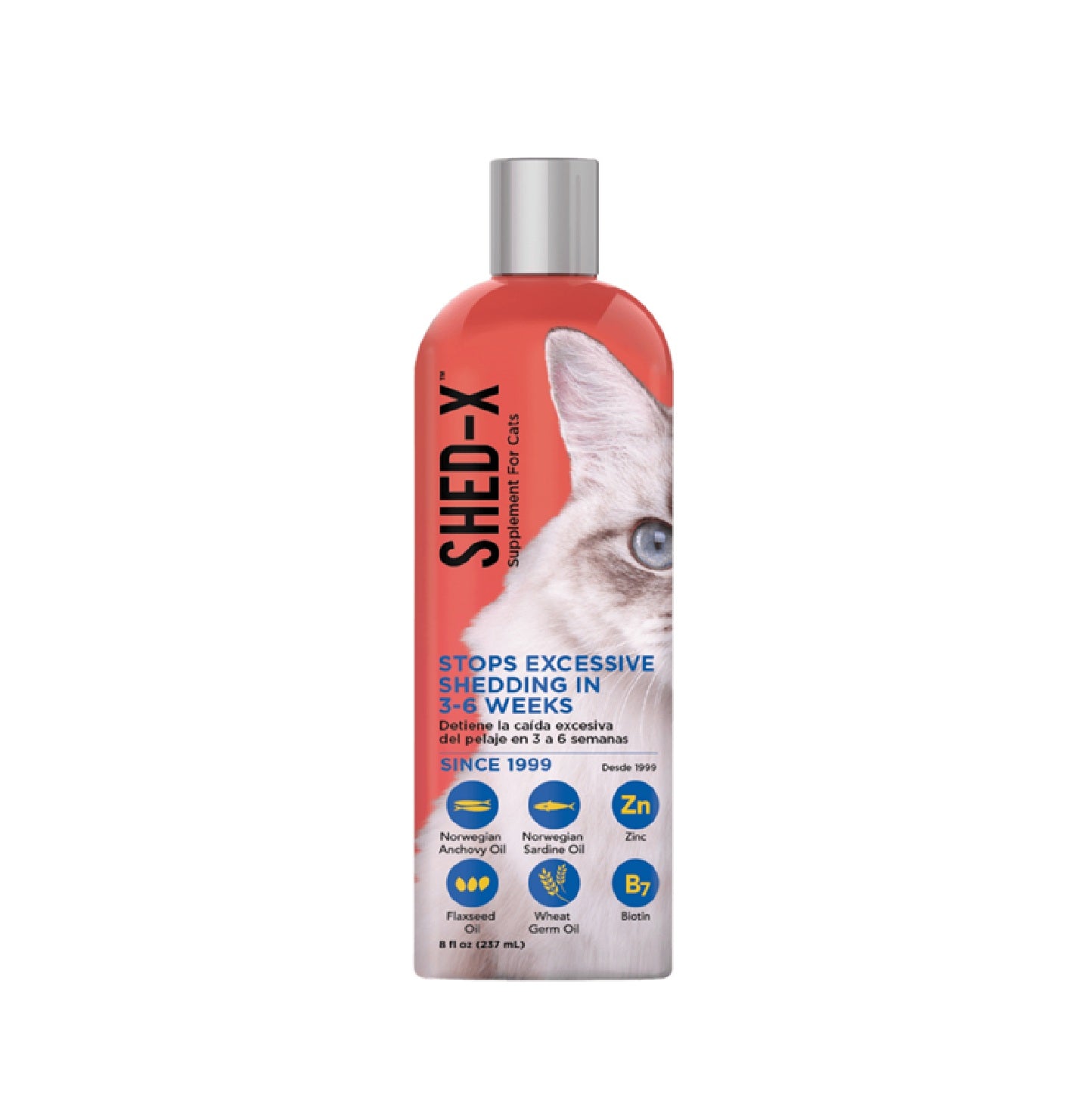 SYNERGY LABS Shed-X Supplement for Cats 8 oz - 237 ml