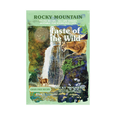 TASTE of the WILD Rocky Mountain Cat Pouch Chunks in Gravy – 85g