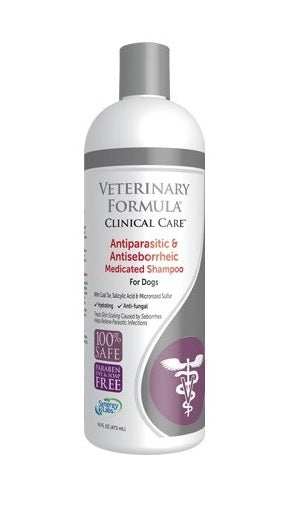 VETERINARY FORMULA Antiparasitic & Antiseborrheic Shampoo (473mL)