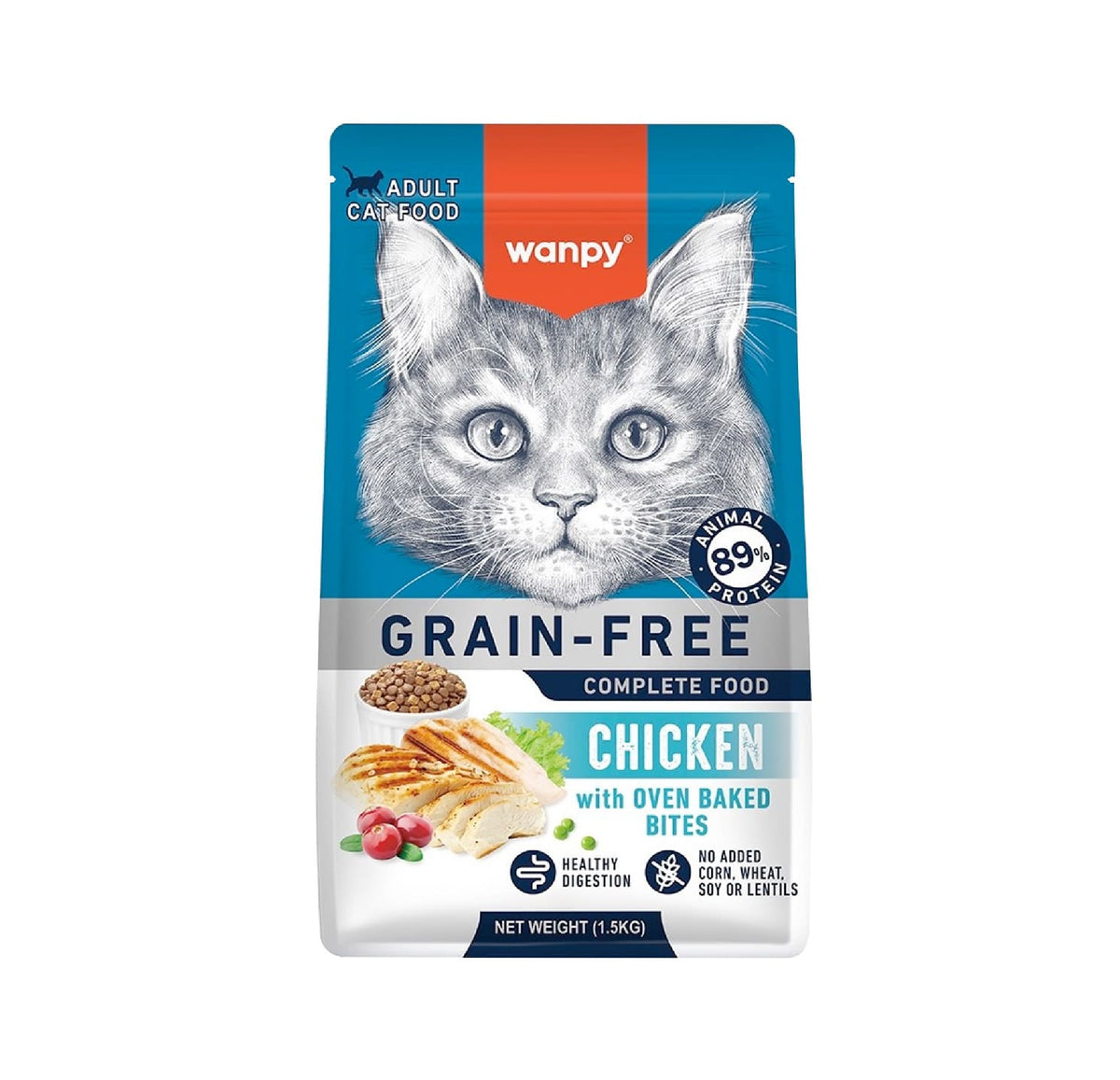 WANPY Grain Free Complete Food for Adult Cat – Chicken Recipe