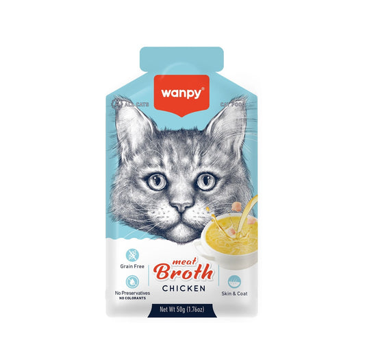 WANPY Meat Broth Chicken for Cats (50gm)