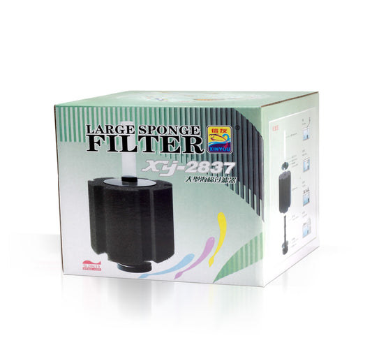 XINYOU Aquarium Black Sponge Filter - Oversized