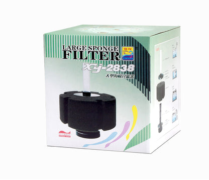 XINYOU Aquarium Black Sponge Filter - Oversized